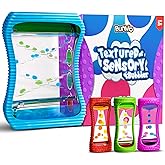 BUNMO Liquid Motion Bubbler Large Sensory Toy for Kids & Adults 4 Pack – Gentle Fidget Toy – Stimulating Visual Sensory Experience – Colorful Bubble Fidget Timer for Desk & Travel