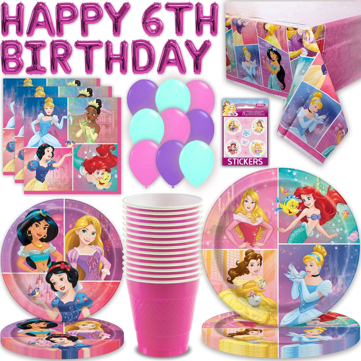 Get Amazon Com Disney Princess Happy 6th Birthday Party Supplies For For Android Free Wallpaper Amazon Com Disney Princess Happy 6th Birthday Party Supplies For For iPhone Free