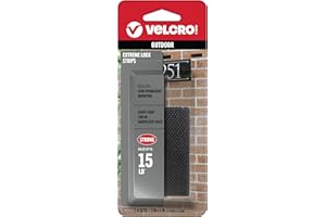VELCRO Brand Extreme Lock Mounting Strips with Adhesive. Water and UV Resistant, Holds 15 lbs. 4 sets 3 x 1 Inch, Black. Powerful Attachment for Signage, Electronic Devices Indoors or Outdoors