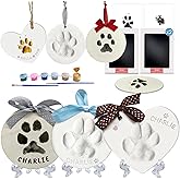 Skittypurr Clay & Ink Paw Print Kit,2 Clean Touch Ink Pads & 2 Soft Clay,Pawprint Ornaments,Dog Cat Paw/Nose Print Keepsake, Inkless Pet Paw Print Impression Kit,Pet Christmas Ornament