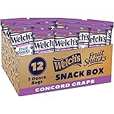 Welch's Fruit Snacks, Concord Grape Snack Box, Gluten Free, 5oz Snack Packs (Pack of 12)