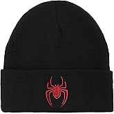Miles Morales Game Miles Morales Spider Logo Embroidery Acrylic Knit Standard Cuff Beanie