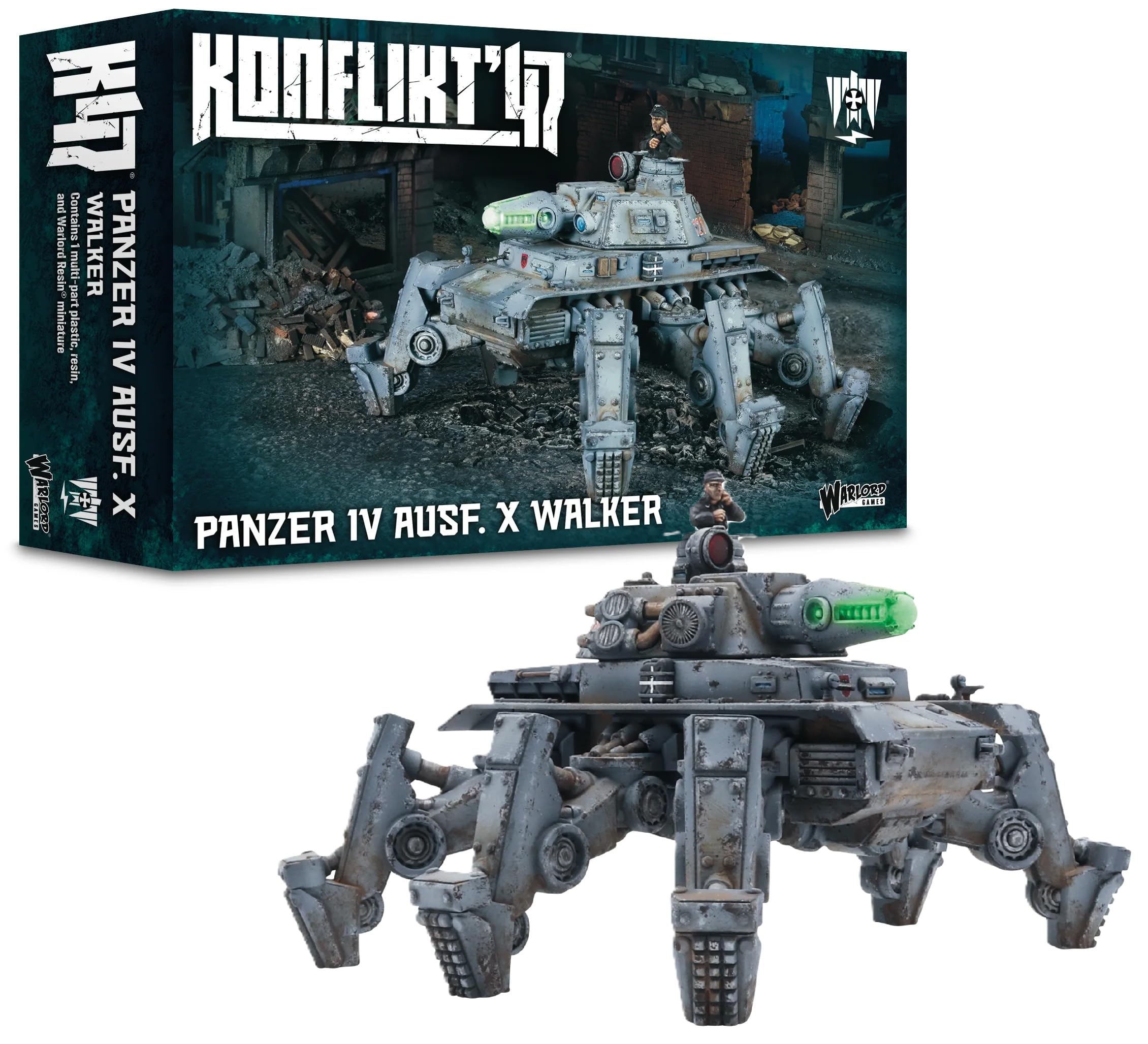 Warlord Games Panzer IV Ausf. X Walker - Axis Miniatures for Konflikt 47 Highly Detailed 28mm Scale Miniatures