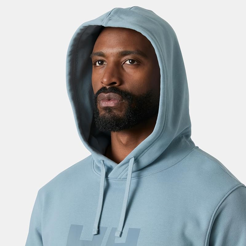 Herren Hh Logo Hoodie, Windiges Blau, S