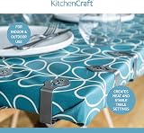 KitchenCraft Stainless Steel Tablecloth Weight Clips 4 Pack Leaf Design 6x5 cm view 7