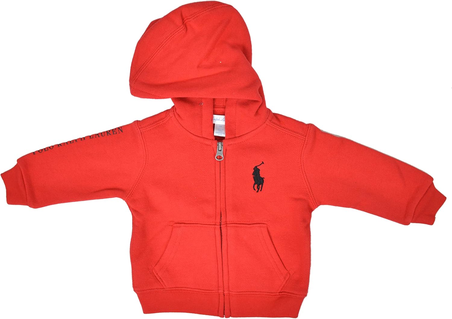 Polo Ralph Lauren Baby Boys Full Zip Hoodie Jacket, Red (9M