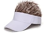 Men's Hair Visor ​Sun Hats Visor with Hair Fake