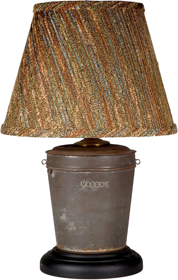 Unique Vintage Tin Table Lamp