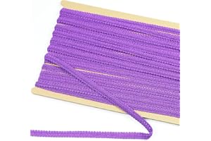 dlboboai Gimp Braid Trim Polyester Braided Ribbon 12 Yards 12mm Wide Centipede Braided Lace Trim for Sewing Crafts Clothing Curtains Accessories Lampshade Home DIY Decoration (Dark Purple, 12mm Wide)