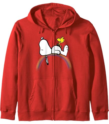 Amazon.com: Peanuts Woodstock Zip Hoodie : Clothing, Shoes & Jewelry