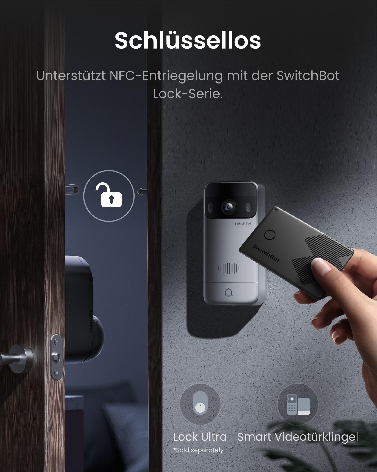 SwitchBot WLAN Türklingel mit Kamera, 2K Video Türklingel mit 4,3 Zoll Farbbildschirm, Smart Türklingel Kamera mit 165° Weitwinkel, 5000 mAh, Zwei-Wege-Audio, Kompatibel mit Alexa 9