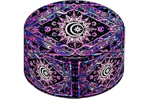 ASONLY 3 Inch Spice Grinder, Moon Purple Pattern