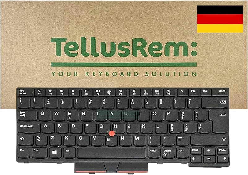 TellusRem German Non-Backlit Keyboard for Lenovo Thinkpad T470 T480