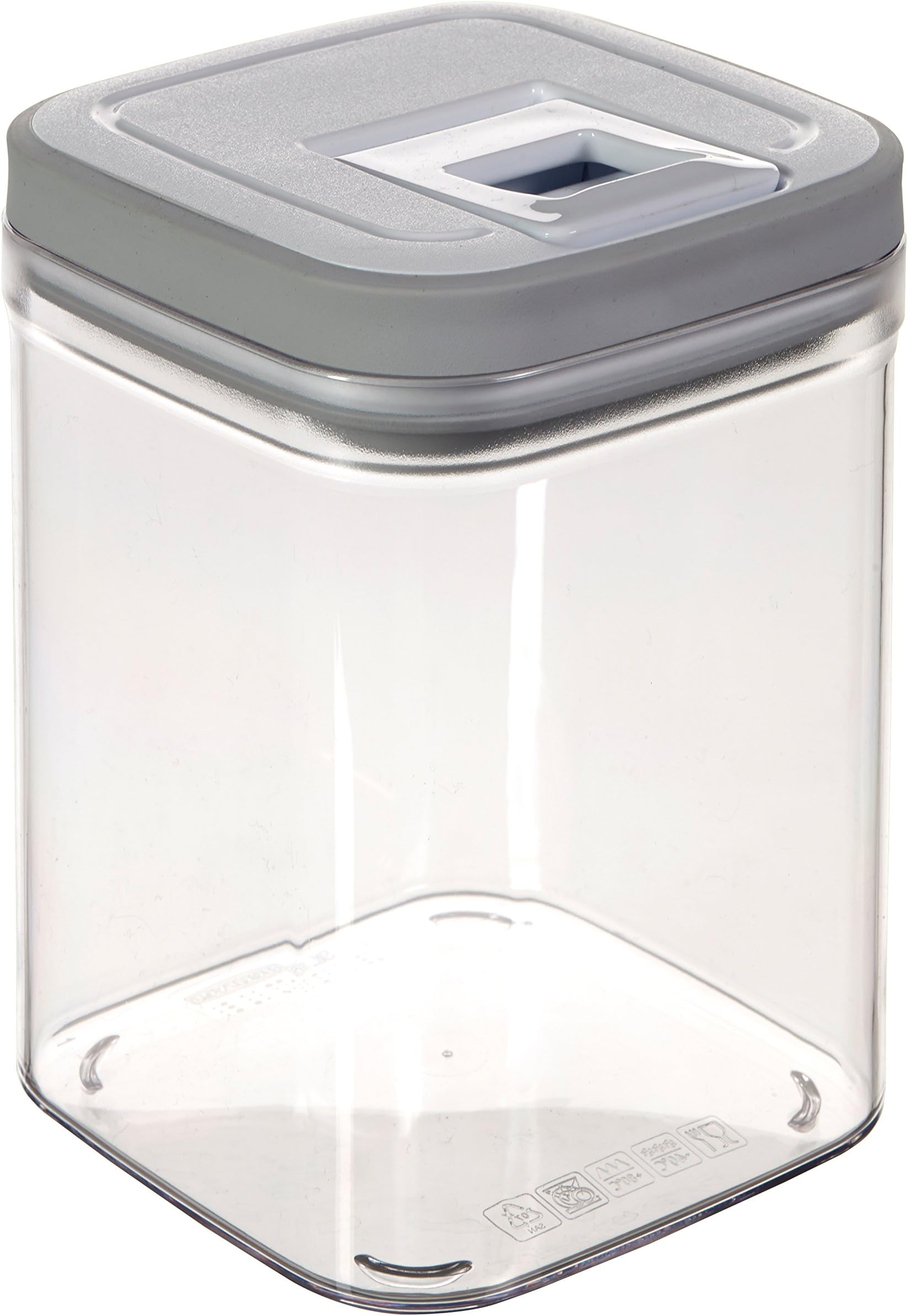 CURVER Cube Container Grand Chef 1,3l in transparent/white/light grey, 12 x 12 x 15 cm