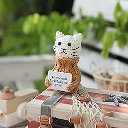 YOOJEE Crochet Cat “Thank You for Helping Me