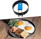 DREAMS 21 Egg Ring 2-Pack Stainless Steel with Anti-Scald Handle Non Stick view 7