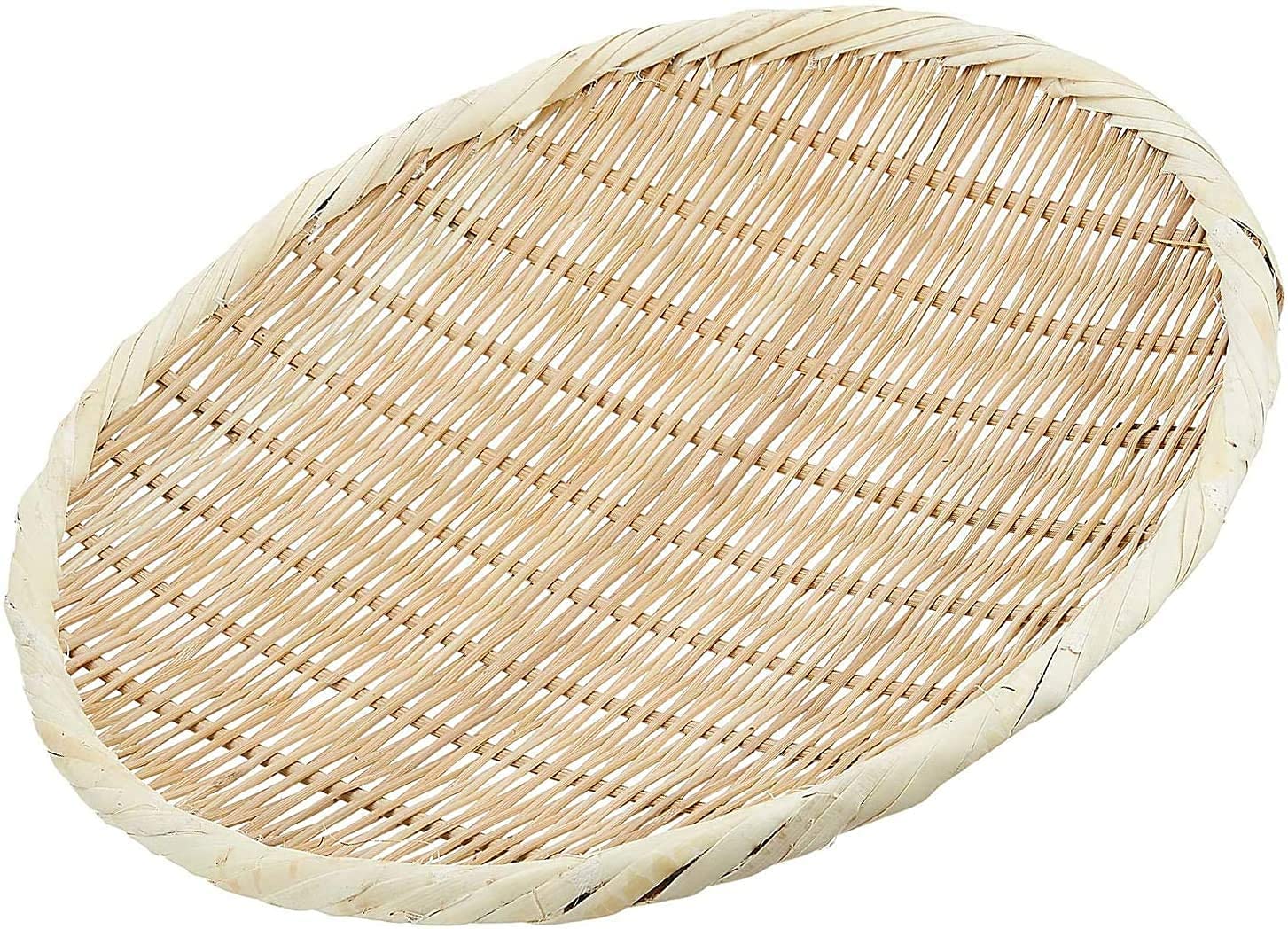 TIKUSAN Bamboo Round Zaru Basket Colander for Soba Udon and Noodles (11.8" (30cm))