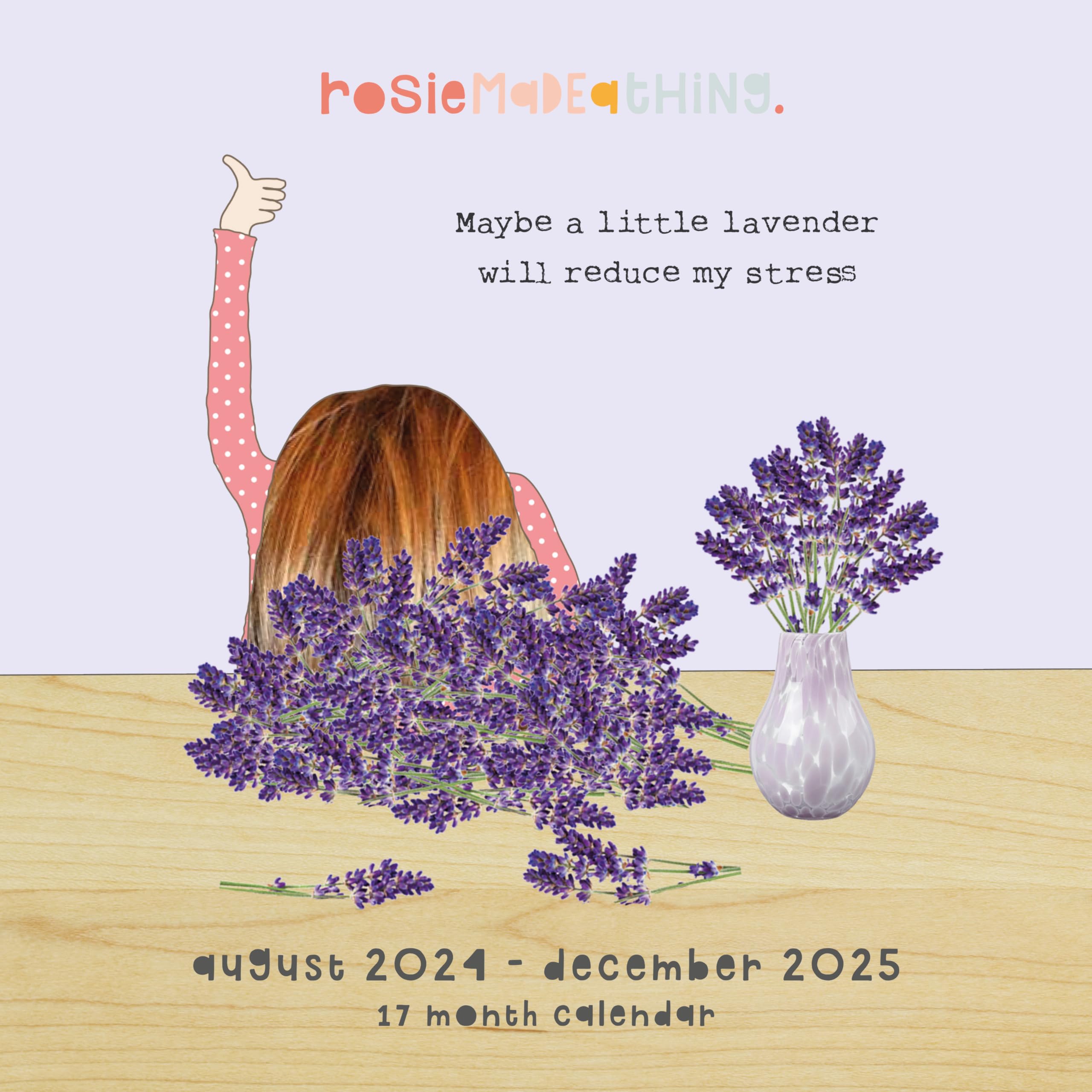 2025 Rosie Made A Thing Wall Calendar Planner 17 months August 2024 - December 2025