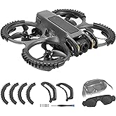FPVtosky 3-IN-1 Avata 2 Accessories Bundle Kit, Avata 2 Gimbal Bumper Guard+Propeller Guard Protector+Goggles 3 Protective Co