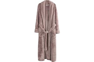 Richie House Women's Plush Soft Warm Fleece Bathrobe Robe RH1591