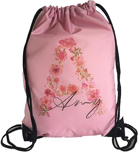 drawstring personalised bag