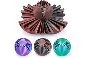 YXYDUM Gear Ball - 3D Printed Gear Ball Spin Ball or Cube Fidget Toy, Gear Sphere, Gear Ball Gearball Fidget Toy, Stress Ball, GearSphere Desk Toy, Fidget Ball, Gear Toy for Stress and Anxiety Relaxing