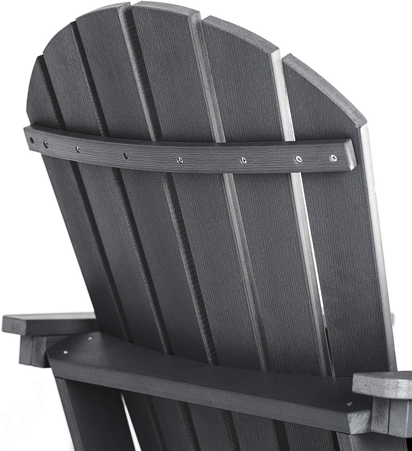 SERWALL Adirondack Chair | Adult-Size, Weather Resistant for Patio Deck Garden, Backyard & Lawn Furniture | Easy Maintenance & Classic Adirondack Chair Design (Grey) : Garden & Outdoor