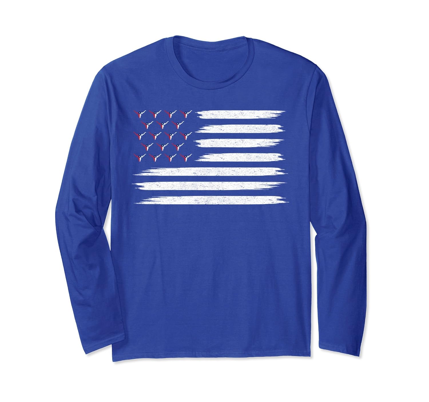 Texas United Bulls State Flag Icon Long Sleeve T-shirt-anz