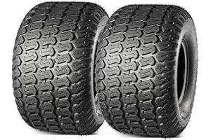 MaxAuto 20x10.00-8 Lawn Mower Tires, 20x10-8 Tractor Turf Tire, 20x10x8 NHS Tires, 4PR/Ply Tubeless, Set of 2