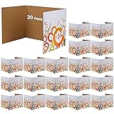 Ayuanb 20 Pack Orange Patterned Paper Desk Dividers