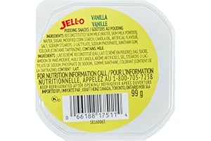 Jell-O Vanilla Flavoured Ready to Eat Pudding Snacks (24 X 99G)
