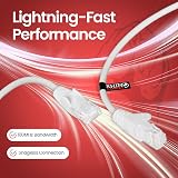 rhinocables CAT5e High-Speed Ethernet Cable 5m White Pack of 10 view 2