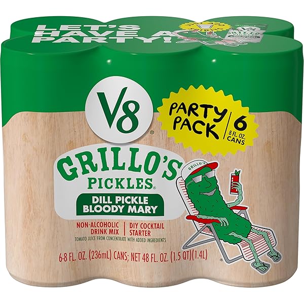 V8 GRILLO’S PICKLES DILL PICKLE BLOODY MARY MIX,...