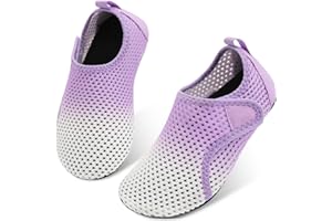 L-RUN Toddler Water Shoes Barefoot Aqua Socks Kids Swim Shoes for Beach Pool Surfing Yoga