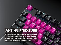 Ranked Rubber Keycap Set | Double Shot Translucent
