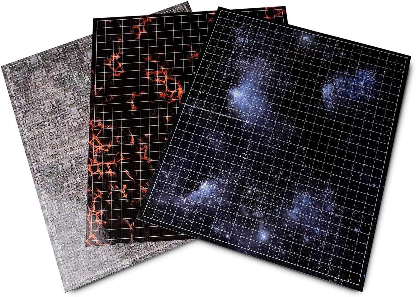 Hexers Role-Playing Game Board, Square Grid Terrains, 8 Different terrains - Image 3