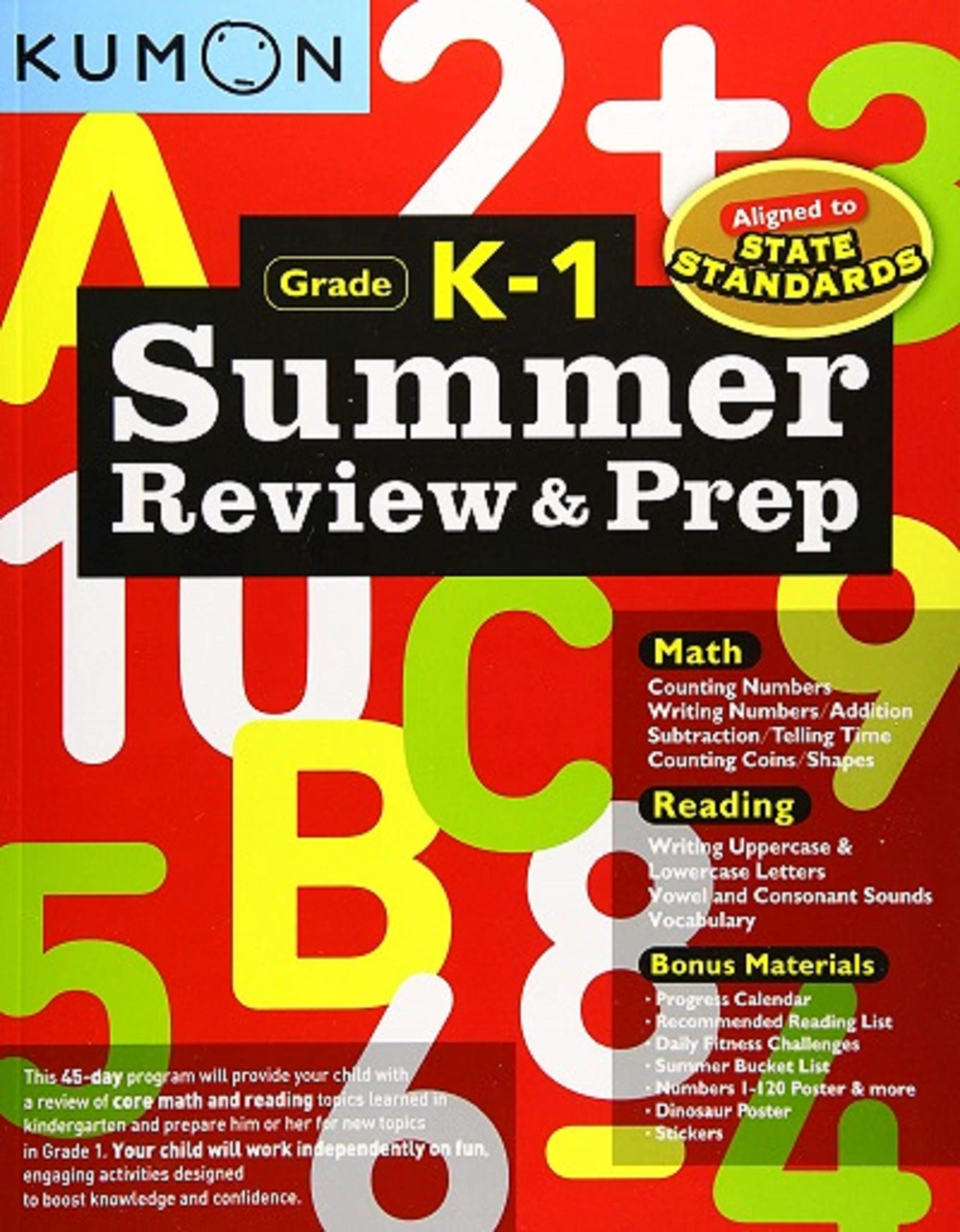 Kumon Publishing North America Men's Book Blouse, Light Blue, M (Summer Review and Prep)