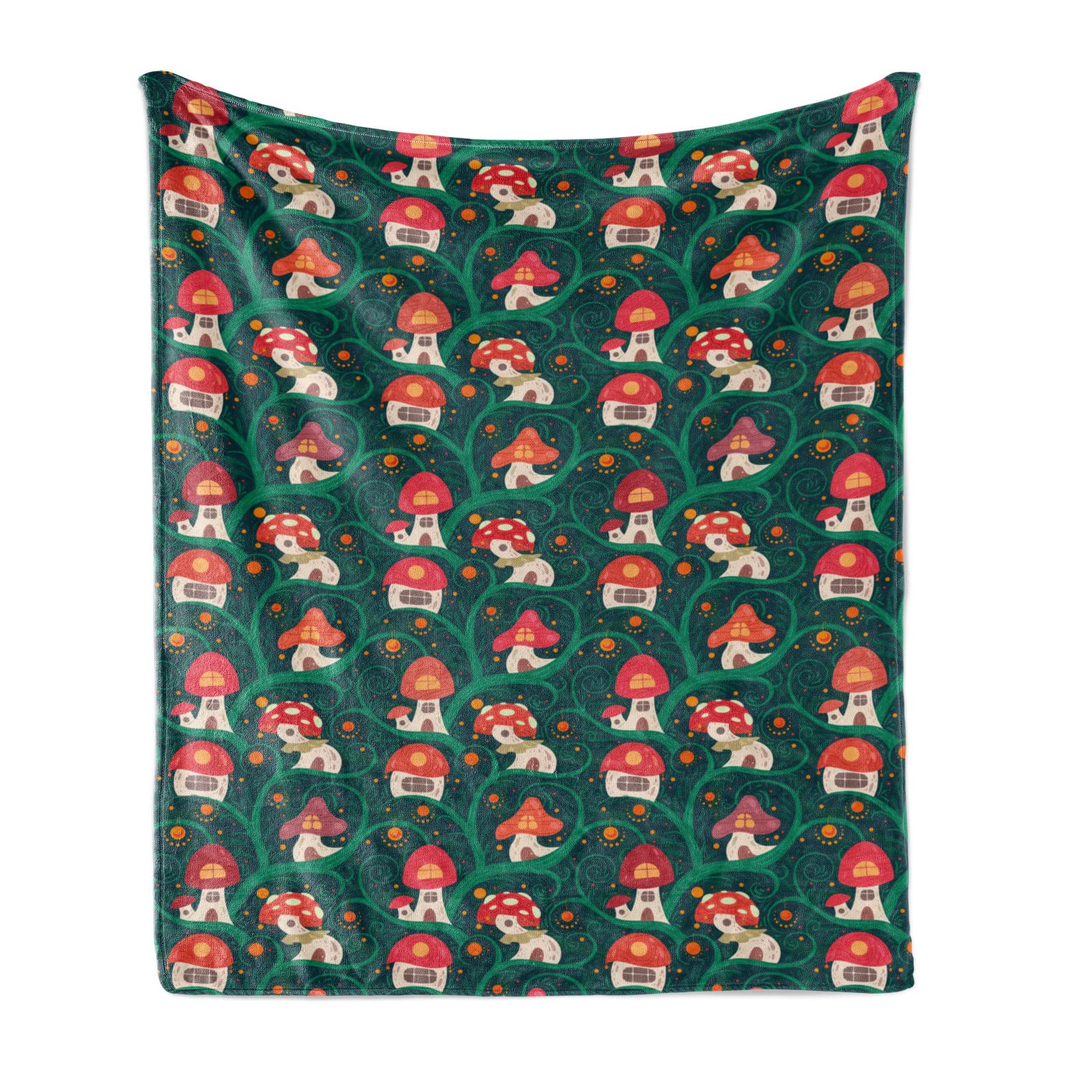 Ambesonne Tree House Print Throw Blanket, Abstract