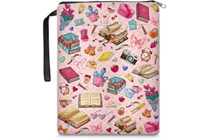 REETOOK Book Sleeve for Book Lovers, Book Sleeve with Zipper, Book Covers for Paperbacks, Reading Book Cover for Young Adults, Book Lovers Gifts 11.2 x 8.3 in