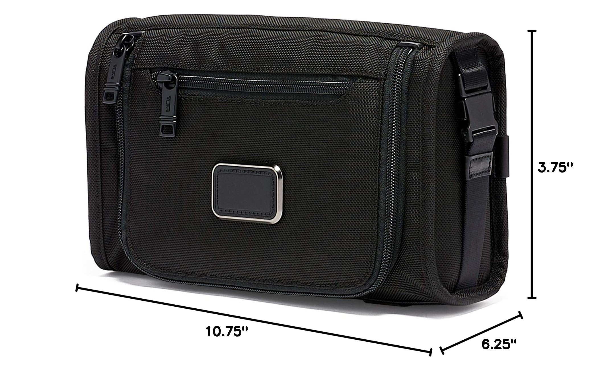 TUMI Alpha Travel Kit - Travel Toiletry Bag - Compact Travel Organizer for Cosmetics & Essentials - TUMI Tracer - Black