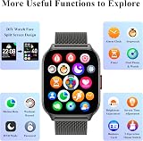Popglory 2.01" Smart Watch for Women Men, Call, BP HR Sleep, 100+ Sports, view 6