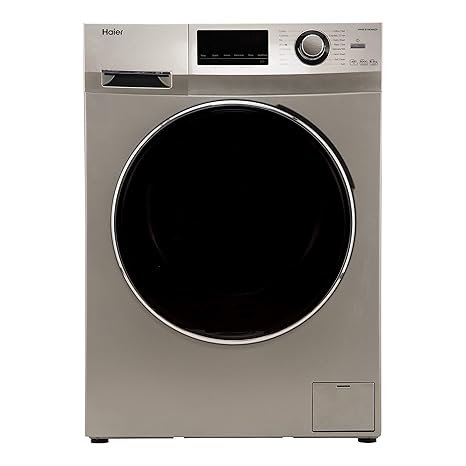 Haier 6.5 Kg Inverter Fully-Automatic Front Loading Washing Machine (HW65-IM10636TNZP, Titanium Grey)