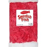 SWEDISH FISH Soft &amp; Chewy Gummy Candy, Bulk Candy, 5 lb