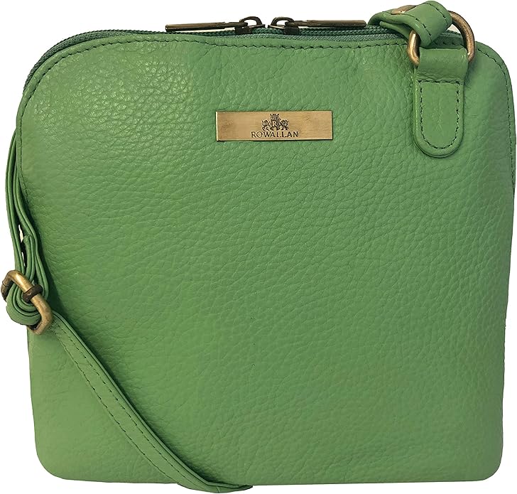 Rowallan Lime Green Leather Shoulder Bag Amazon.co.uk Shoes & Bags