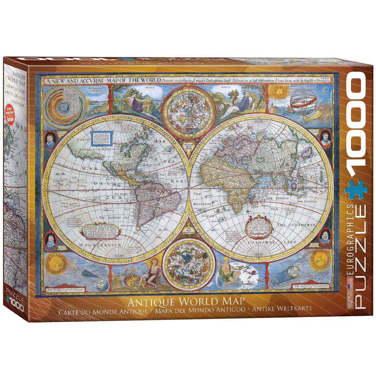 Eurographics New And Accurate Map Of The World Puzzle 1000 Piece