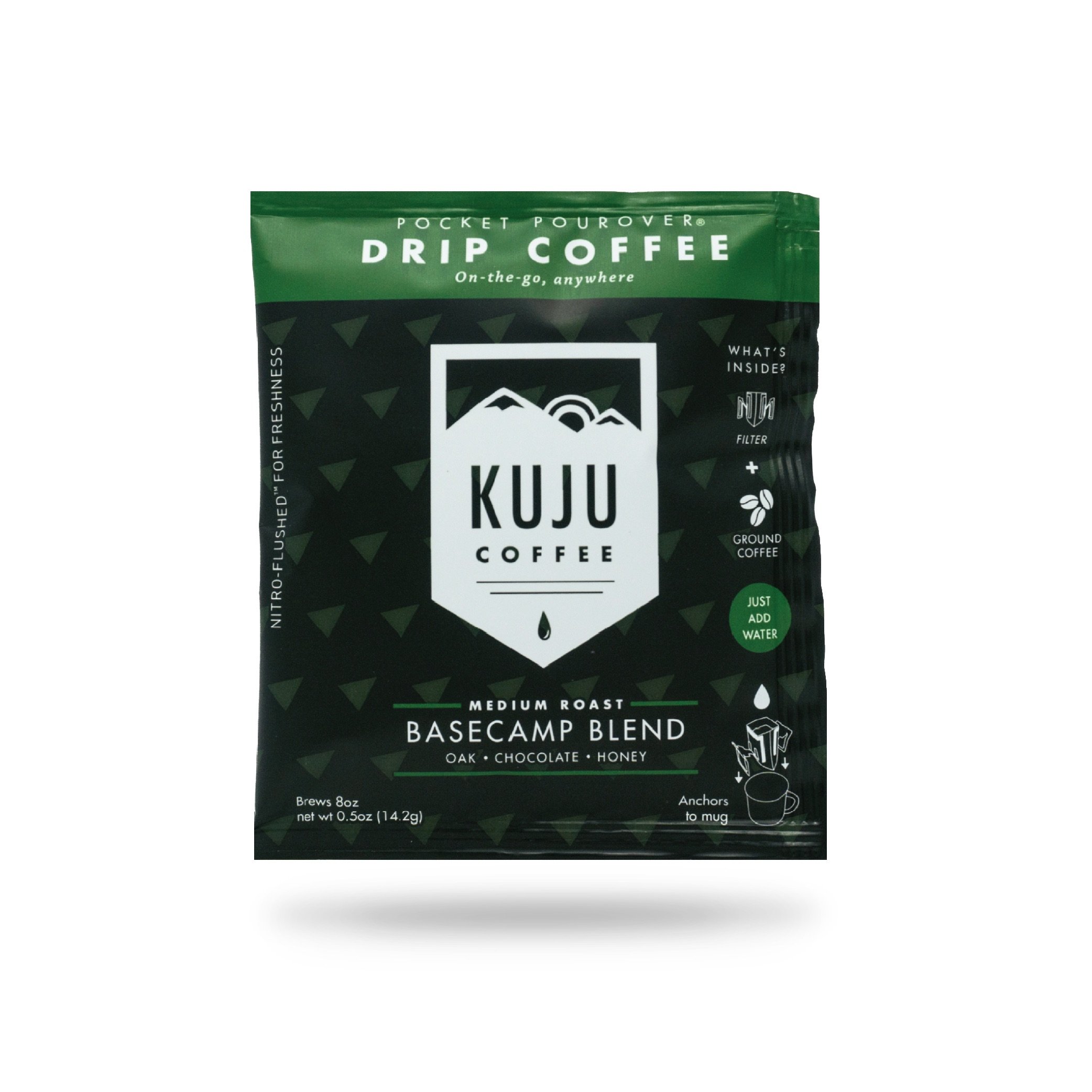 Kuju Coffee Pocket PourOver Single Serve, Portable Pour
