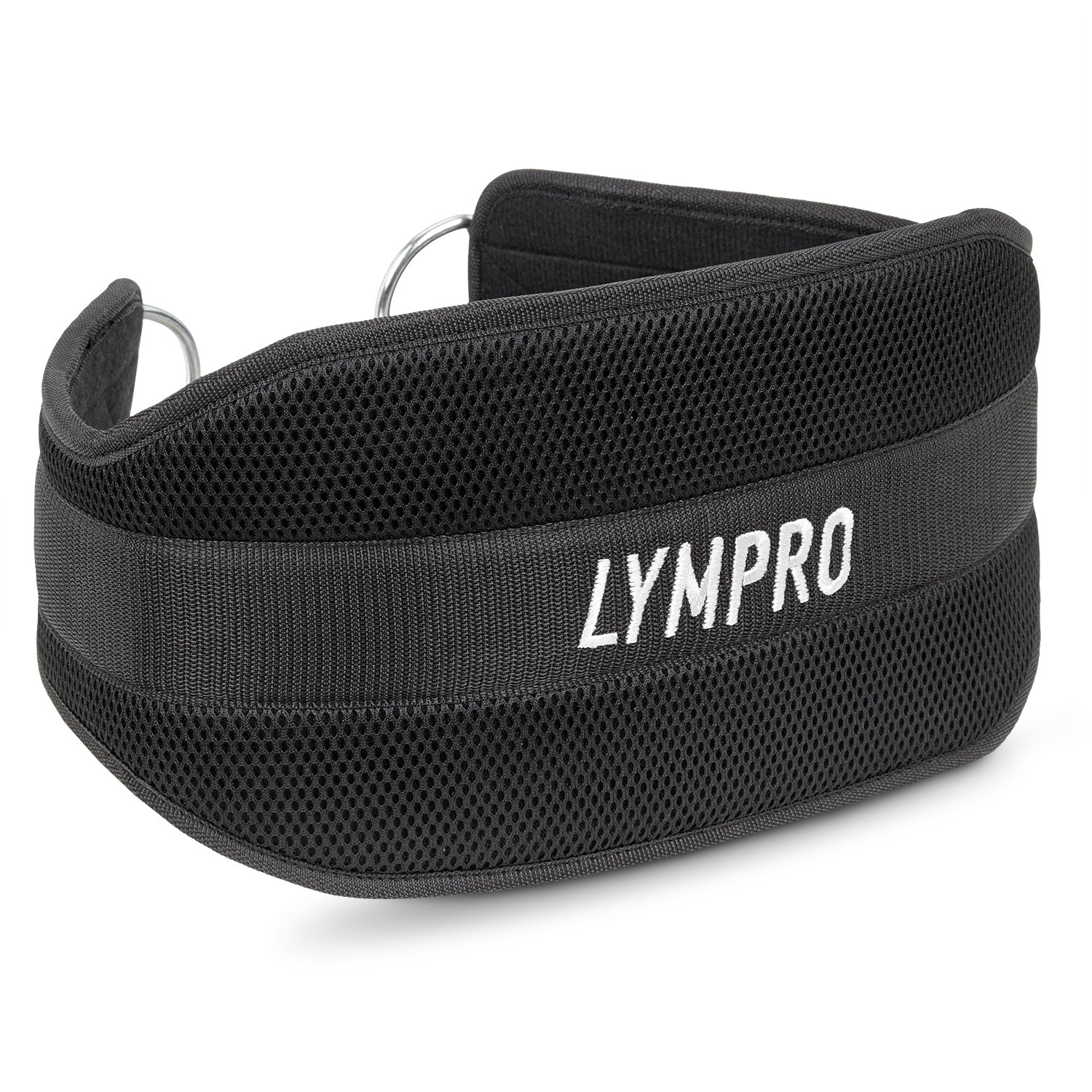 LYMPRO Ceinture Dip de Musculation avec chaîne en métal et Mousqueton