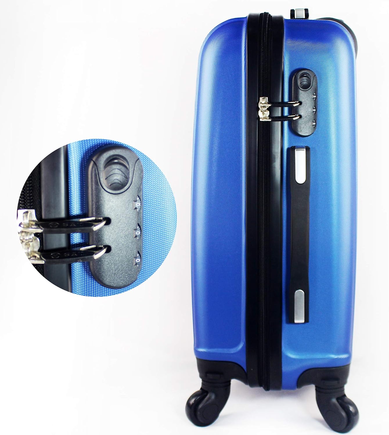 116 Azul Maleta de Viaje Cabina 45L para Equipaje de Mano Ligera y Rígida  ABS de 4 Ruedas 55x38x20cm Maletas y bolsas de viaje Equipaje  futakuchi-hakata.com
