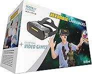 Heromask Virtual Reality Headset for Children + Video Games to Learn Spanish Italian etc [Language Learning] Stem Toys. Kids
