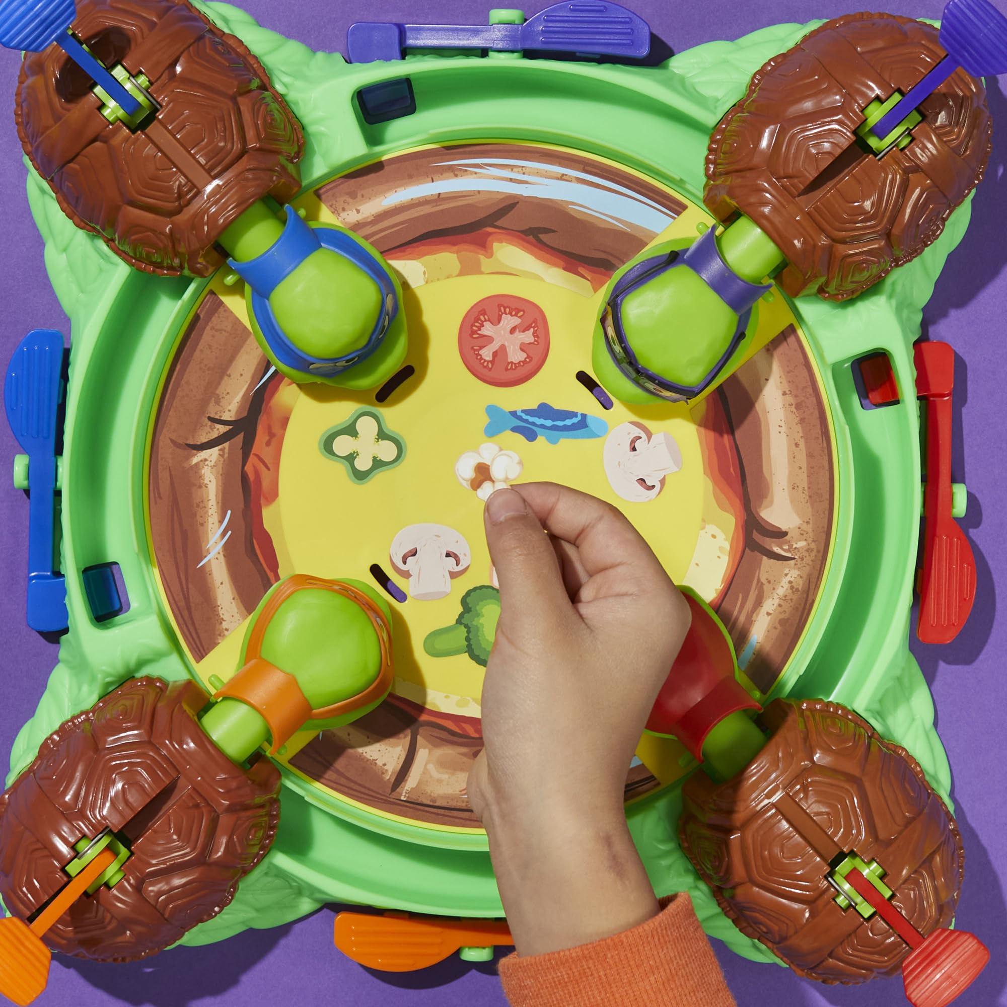 Hungry Hungry Hippos: Teenage Mutant Ninja Turtles Edition Game | Ages 4 and Up | 2 to 4 Players | Kids Board Games | Gifts for Preschoolers (Amazon Exclusive)